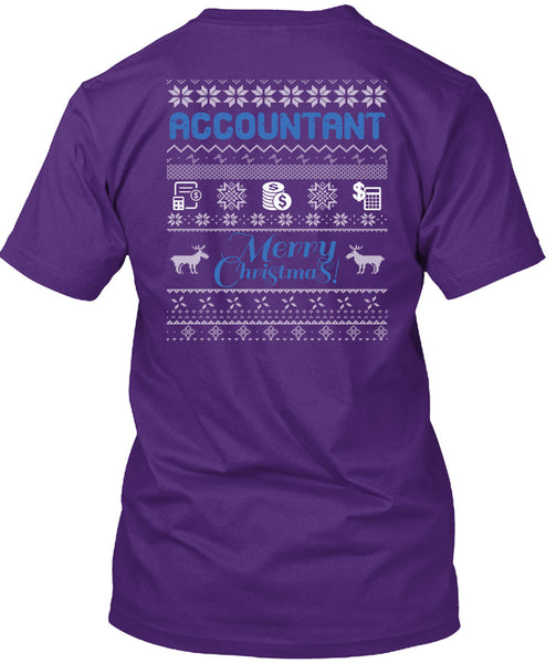 Accountant Merry Christmas T Shirt, Being An Accountant T Shirt
