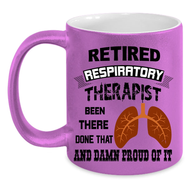 Gift For Retirement Coffee Mug, Retired Respiratory Therapist Accent Mug