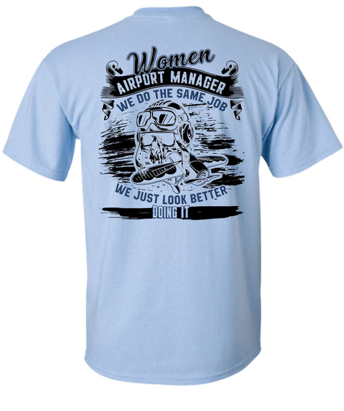 Women Aiport Manager T Shirt, I Love Manager T Shirt