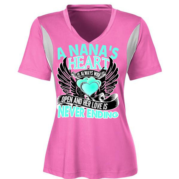 A Nana's Heart Is Always Wide T Shirt, I Love Nana T Shirt, Awesome T-Shirts