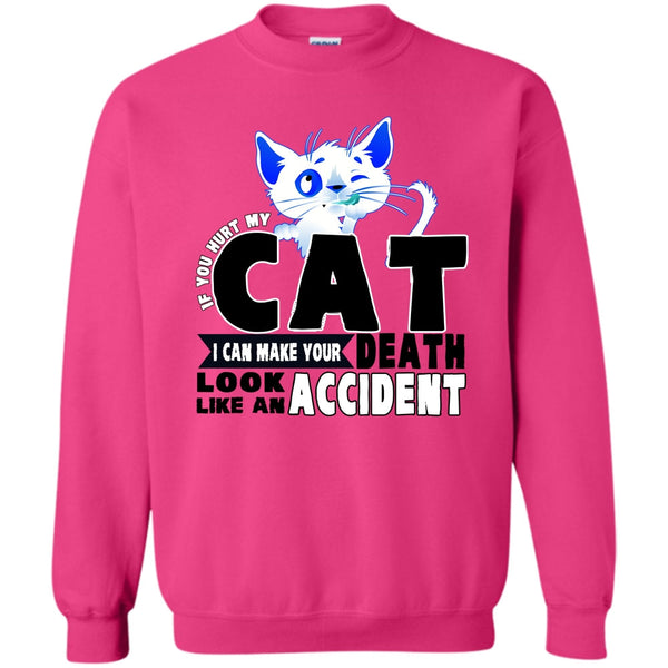 Funny Cat T Shirt, If You Hurt My Cat Sweatshirt