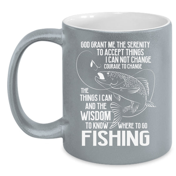 Go Fishing Coffee Mug, Funny Gift For Fisher Coffee Cup