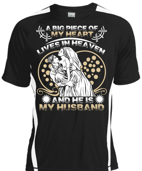 A black t-shirt with the shopify logo