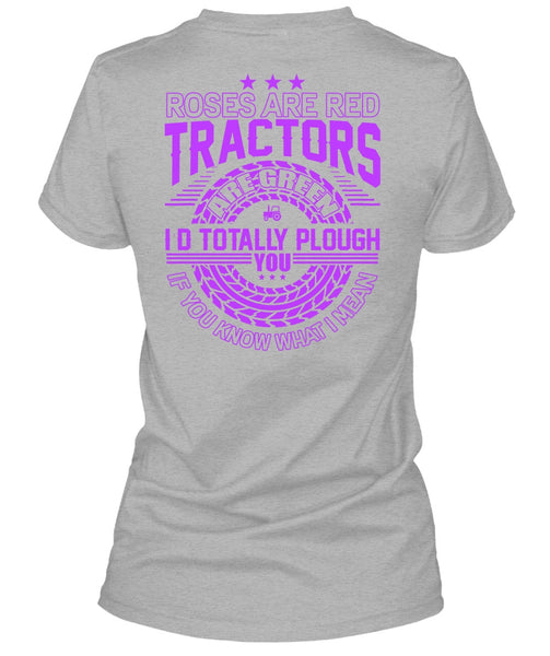 Roses Are Red Tractors T Shirt, I Love Tractor T Shirt