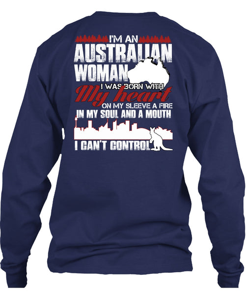 I'm An Australian Woman T Shirt, I Can't Control T Shirt