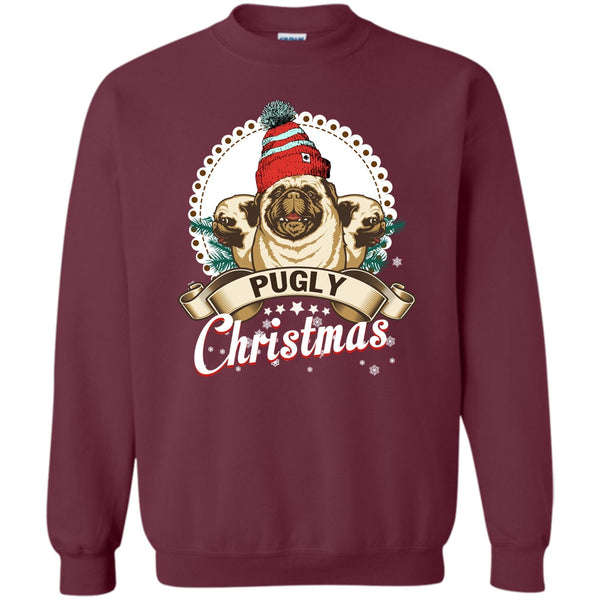 Coolest Pug T Shirt, Coolest Merry Christmas Sweatshirt