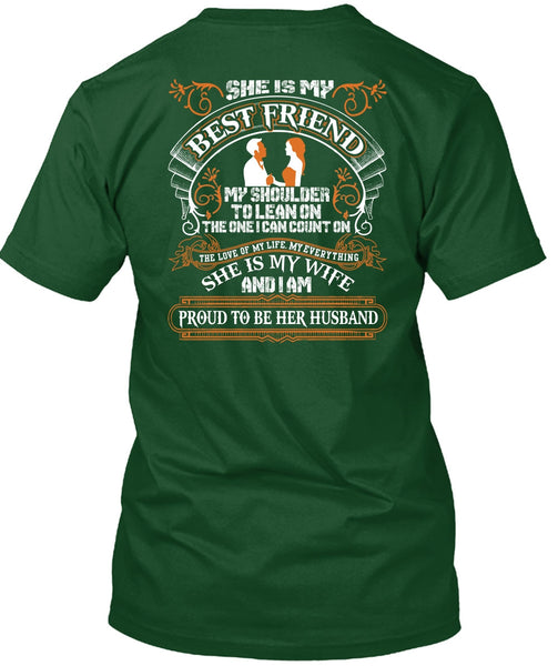 She Is My Best Friend T Shirt, She Is My Wife T Shirt