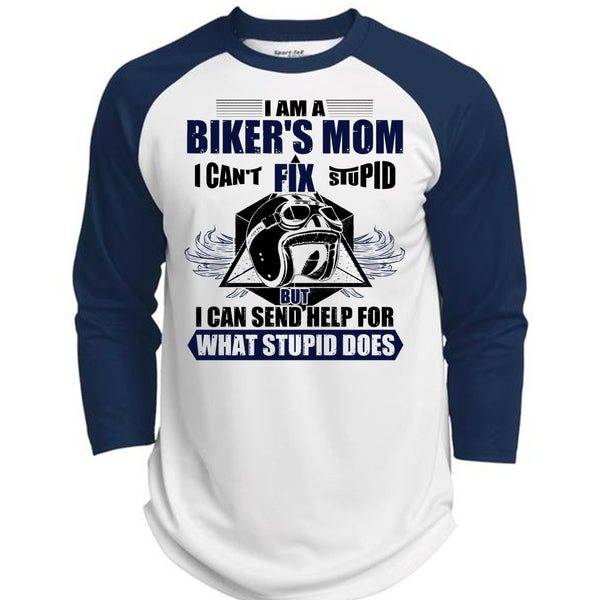 I Am A Biker's Mom T Shirt, I Love Biking T Shirt, Awesome T-Shirts  (Polyester Game Baseball Jersey)