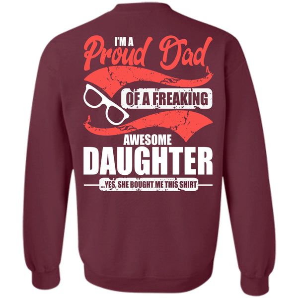 Awesome Daughter T Shirt, I Love Dad Sweatshirt