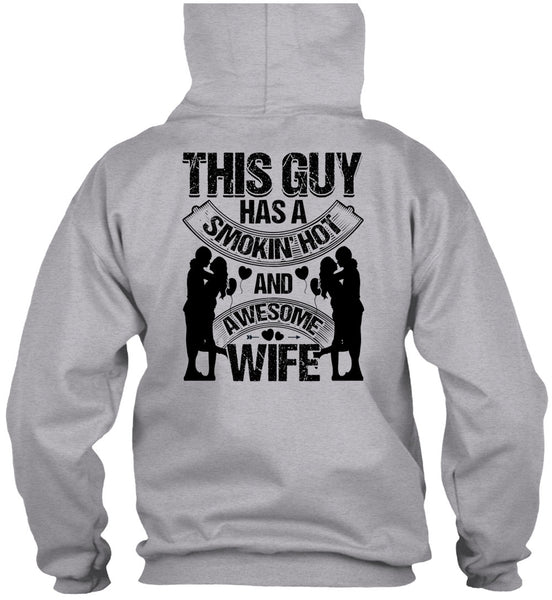Smoking Hot And Awesome Wife T Shirt, I Love Husband T Shirt