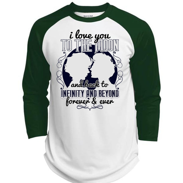 I Love You To The Moon And Back T Shirt, I Love My Wife T Shirt, Awesome T-Shirts  (Polyester Game Baseball Jersey)