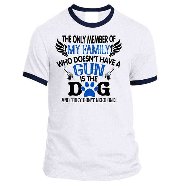 A black t-shirt with the shopify logo