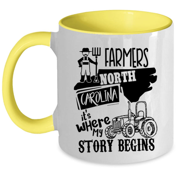 Where My Story Begins Coffee Mug, Farmers North Carolina Accent Mug