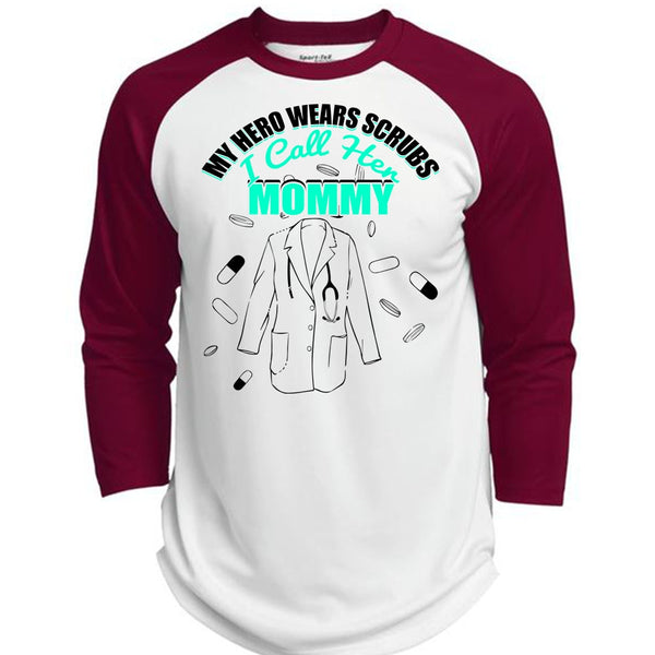 I Call Her Mommy T Shirt, I Love Nursing T Shirt, Awesome T-Shirts  (Polyester Game Baseball Jersey)