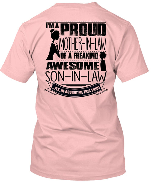 I'm A Proud Mother In Law T Shirt, I Love Mom T Shirt