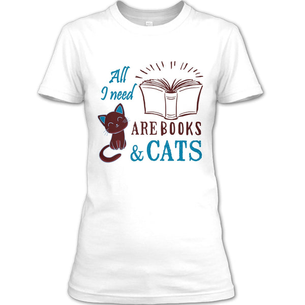 All I Need Are Books & Cats T Shirt, I'm A Coolest Book Reader T Shirt