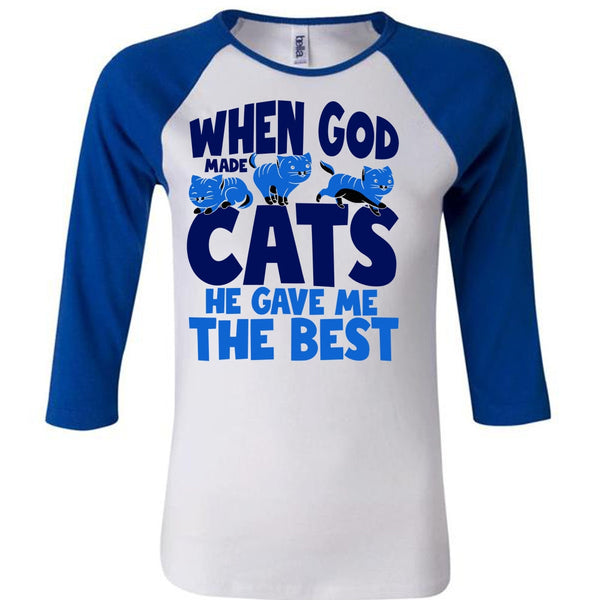 When God Made Cats T Shirt, I Love My Cats T Shirt, Awesome T-Shirts