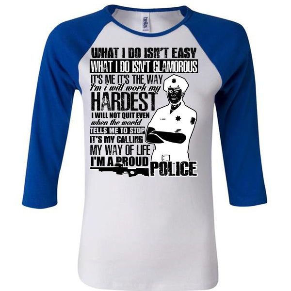 I'm A Proud Police T Shirt, I Love Police T Shirt, Awesome T-Shirts