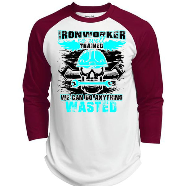 Ironworker So Well Trained T Shirt, I Love Ironworker T Shirt, Awesome T-Shirts  (Polyester Game Baseball Jersey)
