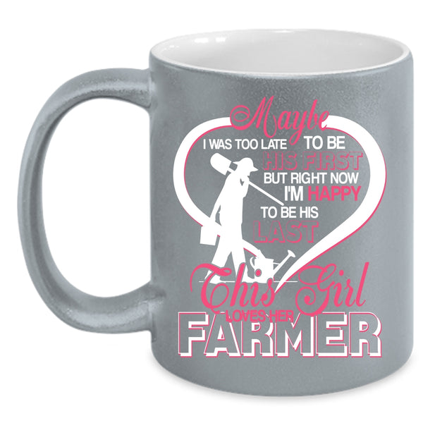 This Girl Loves Her Farmer Coffee Mug, Cute Love Coffee Cup