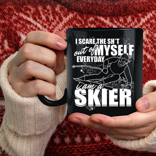 I Am A Skier Coffee Mug, Funny Gift For Skier Coffee Cup