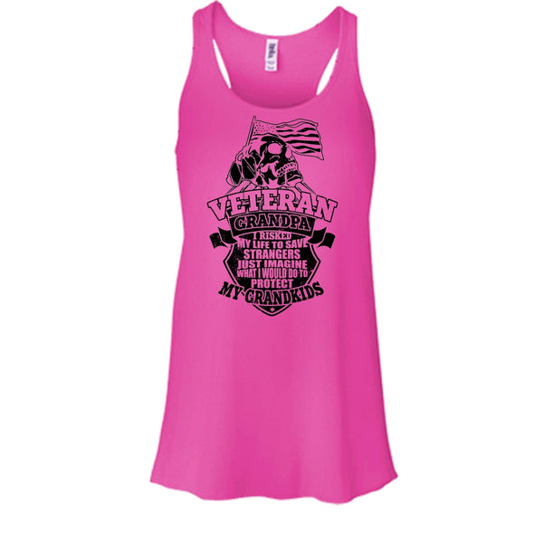 Veteran Grandpa T Shirt, To Protect My Grandkids Tank Top