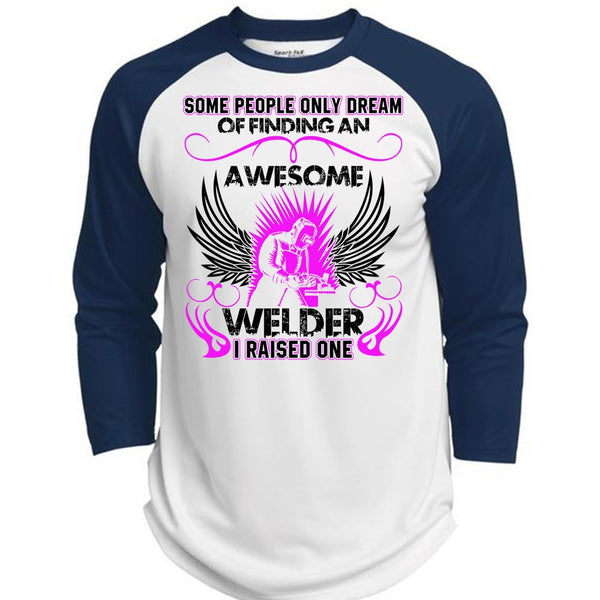 Finding An Awesome Welder T Shirt, I Love Welding T Shirt, Awesome T-Shirts  (Polyester Game Baseball Jersey)