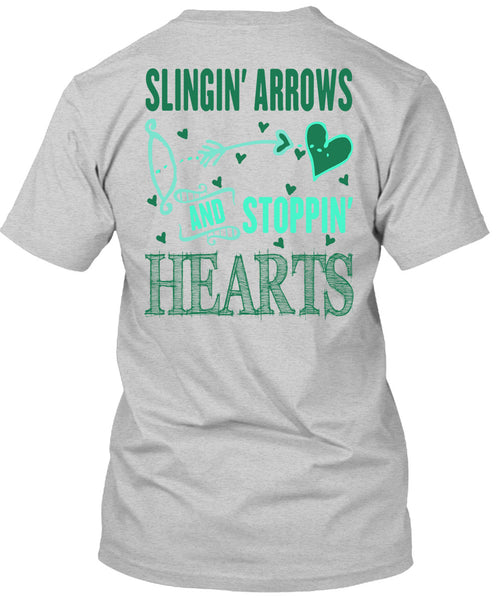 Slinging Arrows And Stopping Hearts T Shirt, Being A Husband T Shirt