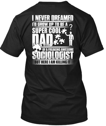 A black t-shirt with the shopify logo