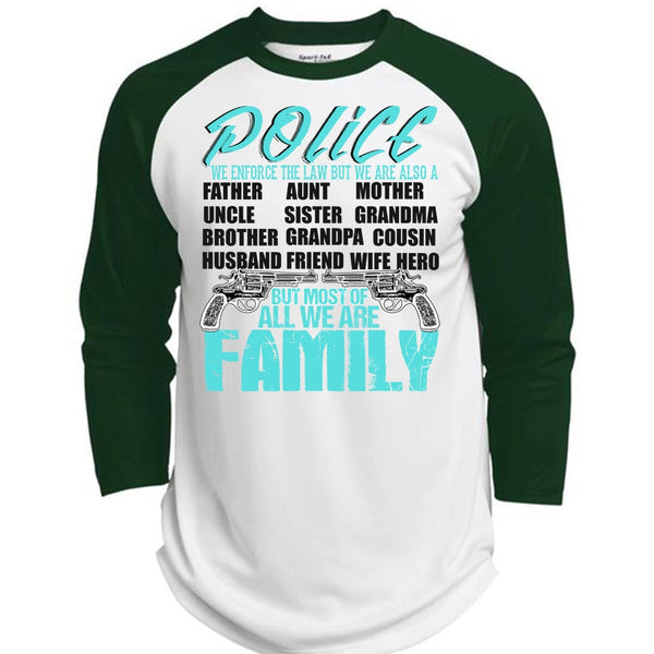 Police We Enforce The Law T Shirt, I Love Police T Shirt, Awesome T-Shirts  (Polyester Game Baseball Jersey)