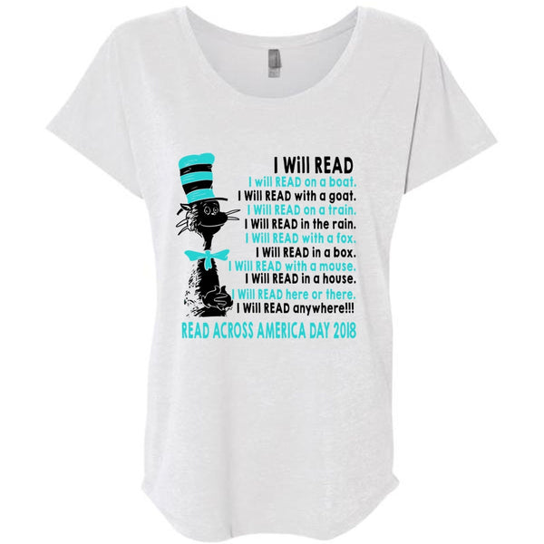 The Cat in the Hat T Shirt, I Will Read With A Mouse T Shirt, Read Across America Day 2018 T Shirt, Awesome T-Shirts