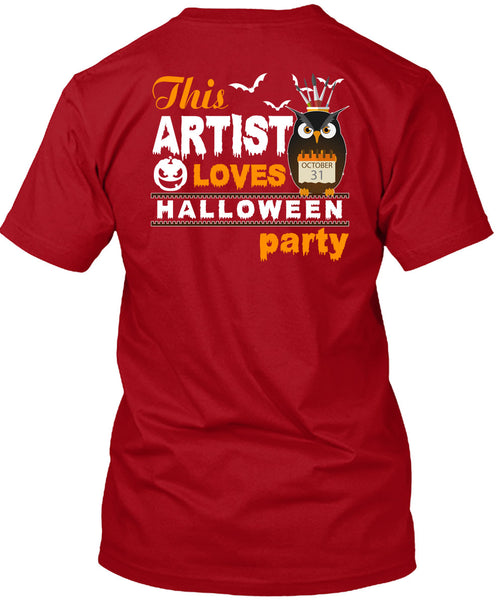 This Artist Loves Halloween Party T Shirt, I Love You Pumpkin T Shirt