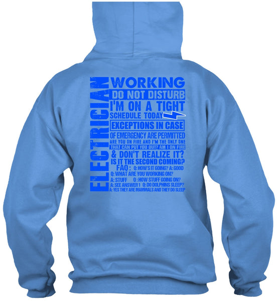 Electrician Working Do Not Disturb T Shirt, I Love Electrician T Shirt