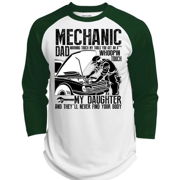 Mechanic Dad T Shirt, I Love Mechanic T Shirt, Awesome T-Shirts  (Polyester Game Baseball Jersey)