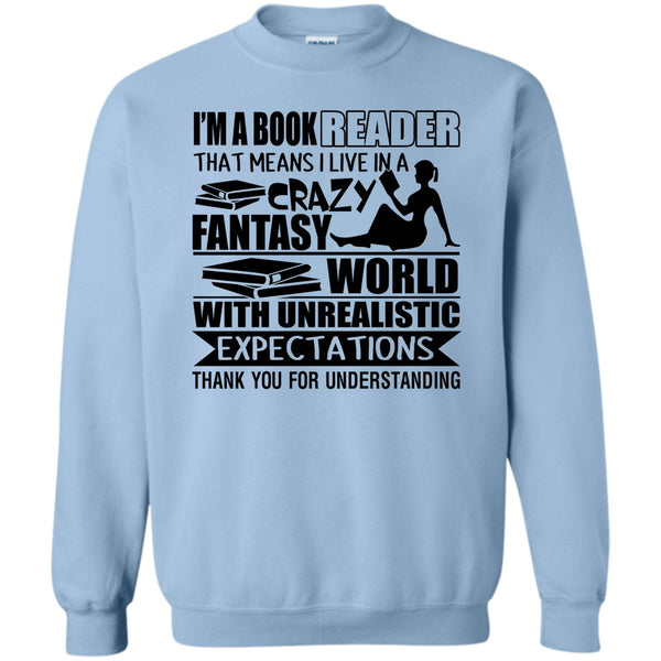 Coolest Book Reader T Shirt, I'm A Book Reader Sweatshirt