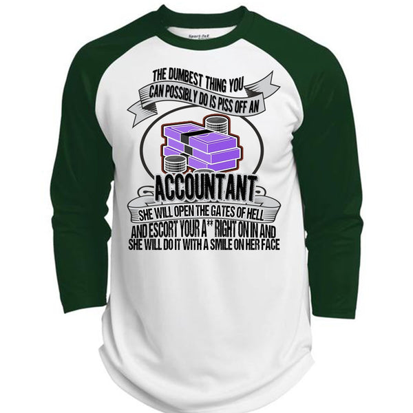 She Will Open The Gates Of Hell T Shirt, I Love Accountant T Shirt, Awesome T-Shirts  (Polyester Game Baseball Jersey)