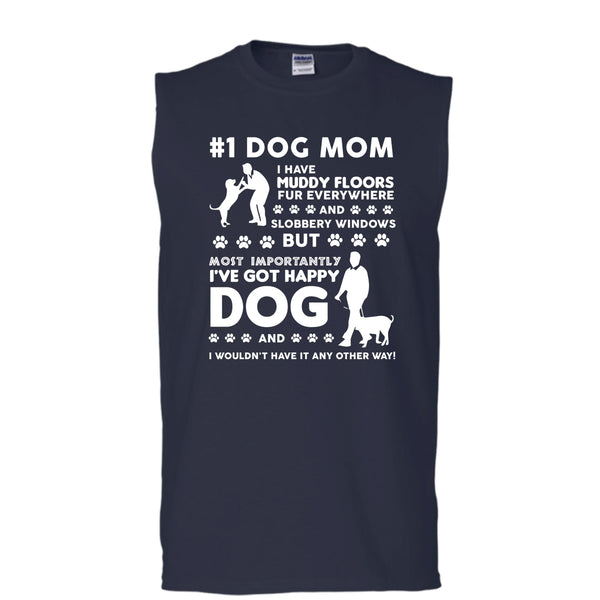 Dog Mom Shirt, I've Got Happy Dog Shirt (Men's Cotton Sleeveless)