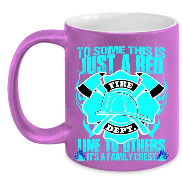 It's A Family Crest Coffee Mug, To Some This Is Just A Red Line To Others Accent Mug