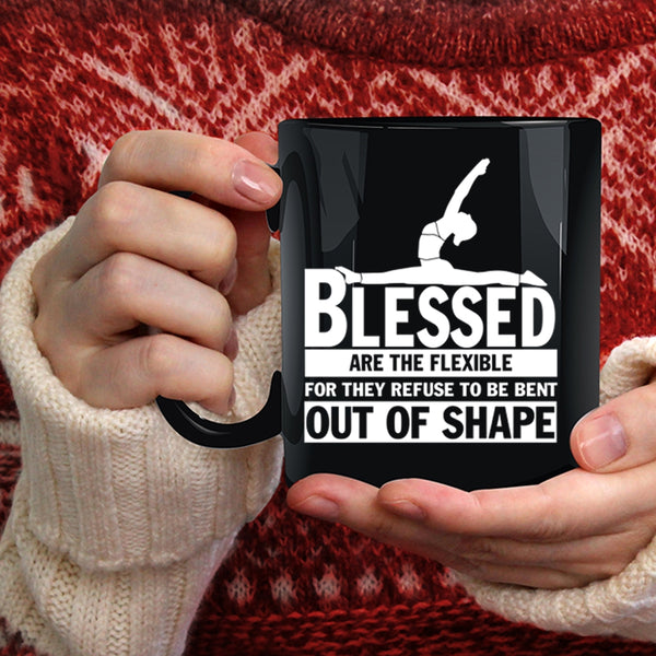Blessed Are The Flexible Coffee Mug, Cool Yoga Coffee Cup