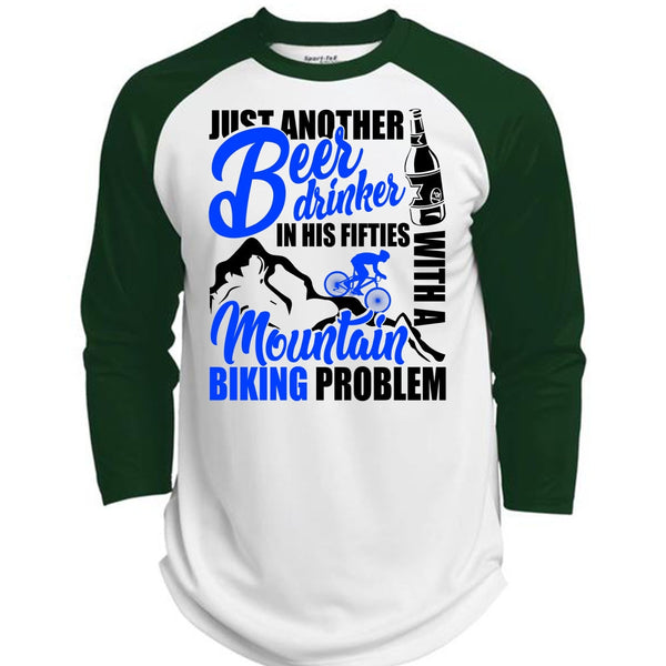 Mountain Biking Problem T Shirt, I Love Biker T Shirt, Awesome T-Shirts  (Polyester Game Baseball Jersey)