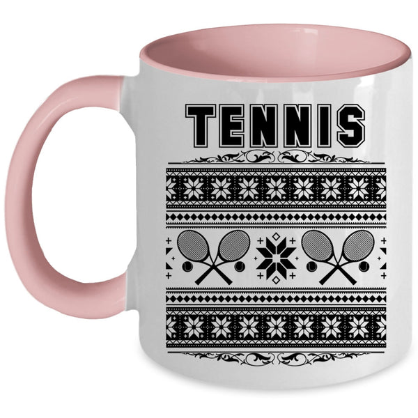 Christmas Family Vacation Coffee Mug, Tennis Accent Mug