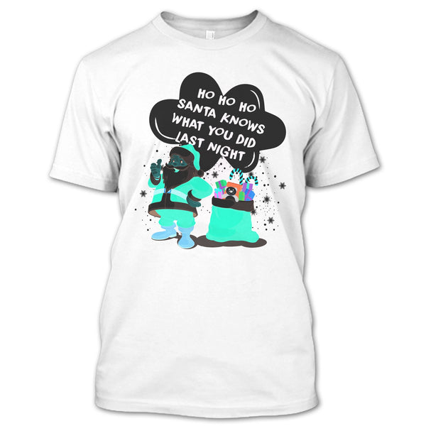 A black t-shirt with the shopify logo