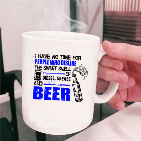 Funny Beer Drinker Coffee Mug, The Sweet Smell Of Beer Cup