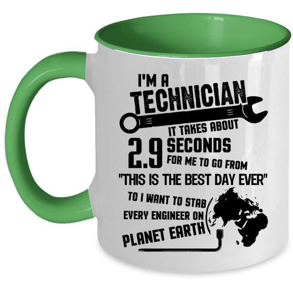 Awesome Technician Coffee Mug, I'm A Technician Accent Mug