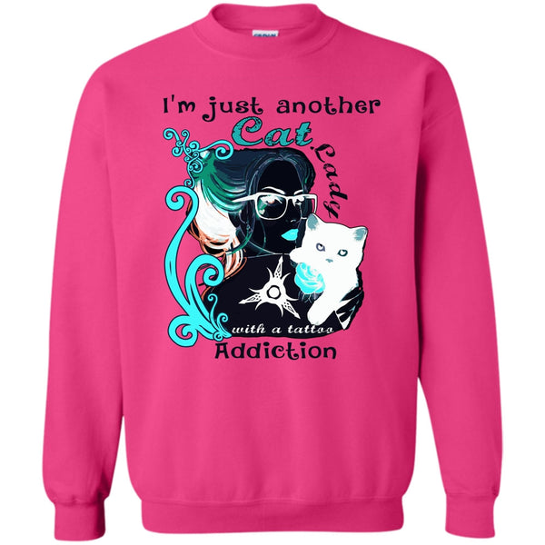 Coolest Cat Lady T Shirt, I'm Just Another Cat Lady Sweatshirt