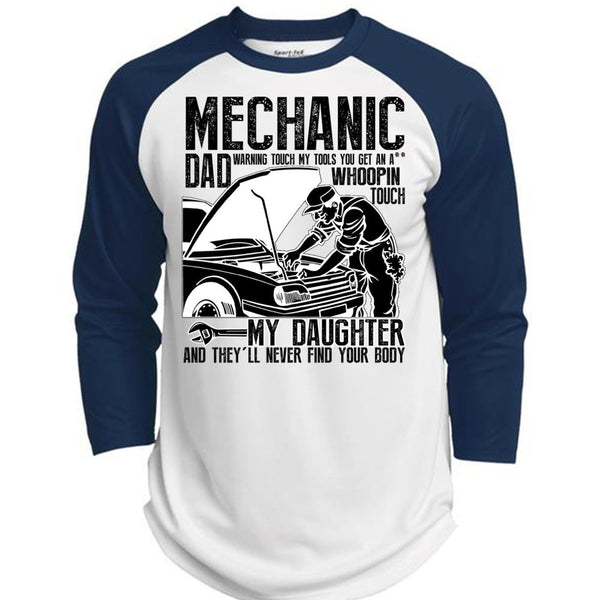 Mechanic Dad T Shirt, I Love Mechanic T Shirt, Awesome T-Shirts  (Polyester Game Baseball Jersey)
