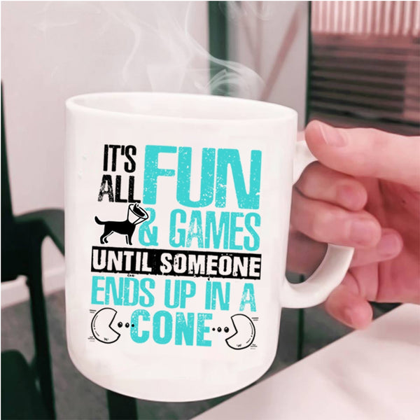 Funny Gaming Coffee Mug, It's All Fun And Games Cup