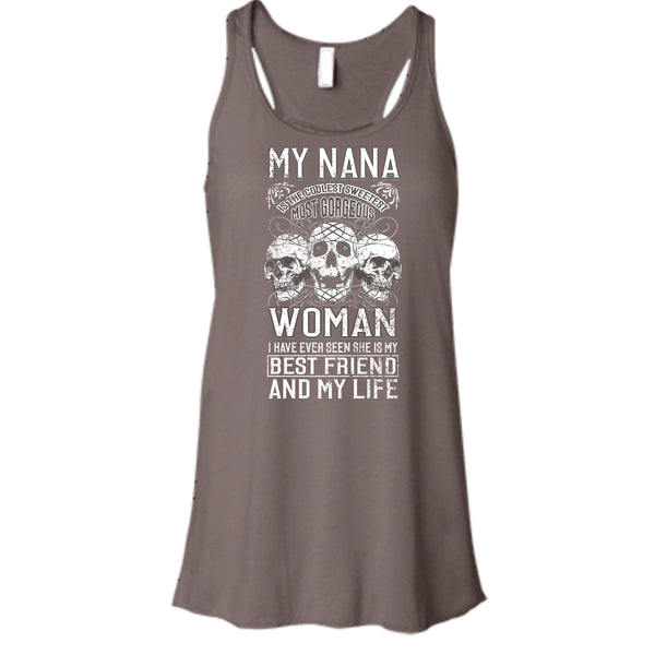 My Nana Is The Coolest Woman T Shirt, Awesome Nanny T Shirt, Cool T Shirt