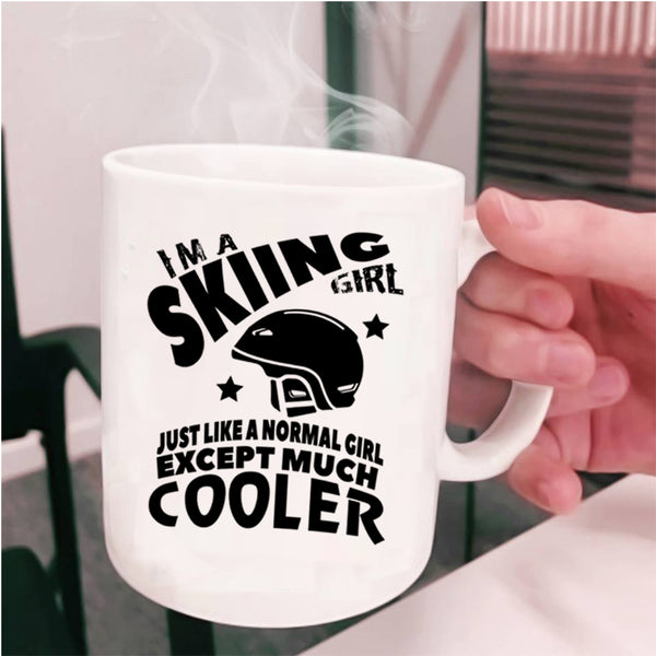Cool Gift For Skiing Girl Coffee Mug, I'm A Skiing Girl Cup