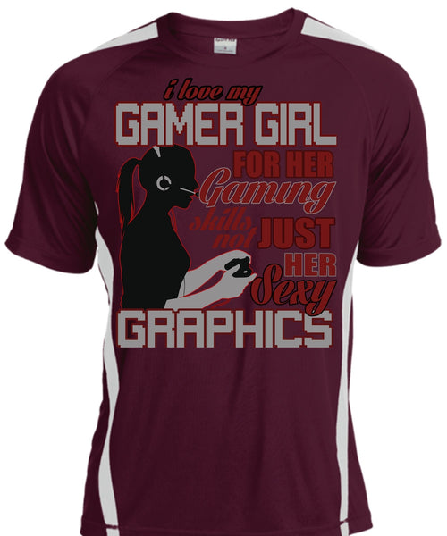 I Love My Gamer Girl T Shirt, Gaming Skills Not Just Her T Shirt, Cool Shirt